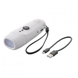 スマホ対応ダイナモFMラジオLEDライト　※個人宅配送不可の商品画像