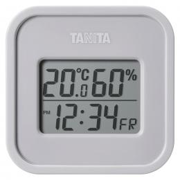 タニタ デジタル温湿度計(小型)　ウォームグレーの商品画像