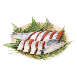 北海道産銀毛新巻鮭姿切身の商品画像