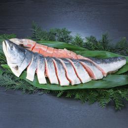北海道産銀毛新巻鮭姿切身の商品画像
