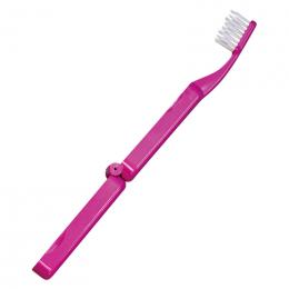 折りたたみ歯ブラシ ミニモ　ピンクの商品画像