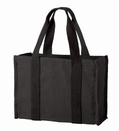 オーガニックコットンキャンバススクエアライントート ナイトブラックの商品画像