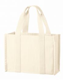 オーガニックコットンキャンバススクエアライントート ナチュラルの商品画像