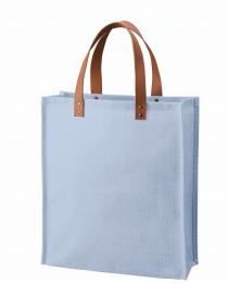ジュートレザースタイルハンドルトート スモークブルーの商品画像