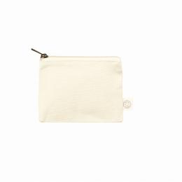 オーガニックコットンキャンバスフラットポーチ(SS) ナチュラルの商品画像