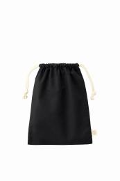 オーガニックコットン巾着(M) ブラックの商品画像