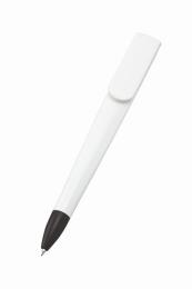 ラペルボールペン(再生ABS) ホワイトの商品画像