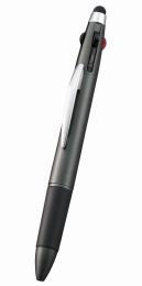 タッチペン付3色+1色スリムペン(再生ABS) ブラックの商品画像