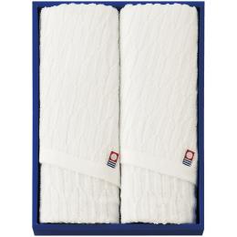 今治　ジャガードフェイスタオル2Pの商品画像