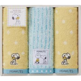 スヌーピー　ハグ　フェイスタオル3Pの商品画像