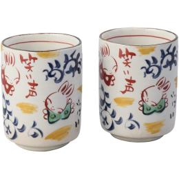 夕立窯　たこ唐草　ペア湯呑の商品画像