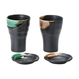 釉彩 カップ小皿ペアの商品画像