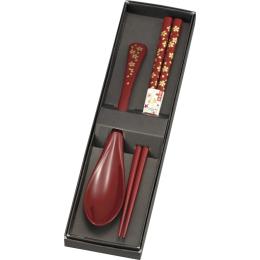 箸・スプーン 桜　朱の商品画像