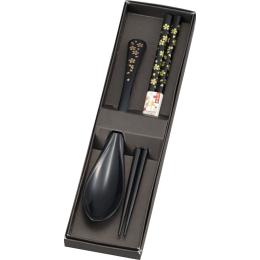 箸・スプーン 桜　黒の商品画像