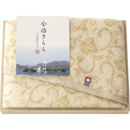 今治きらら　愛媛今治 木箱入フェイスタオル　ベージュの商品画像