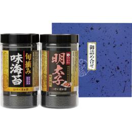 食卓のやまや 博多辛子明太子味海苔&旬摘み味海苔セットの商品画像