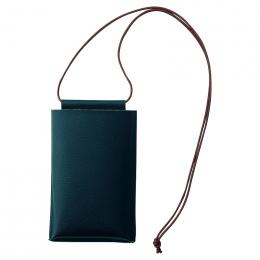 スフィア・リサイクルレザースマホネックポーチ(カードポケット付き)(ネイビー)の商品画像