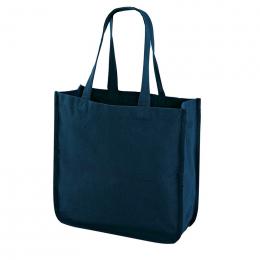 デュラウンド・リサイクルコットンパイピングトート(L)(ネイビー)の商品画像