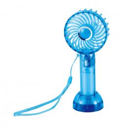 クリアハンディファン(ストラップ付き)(クリアブルー)の商品画像