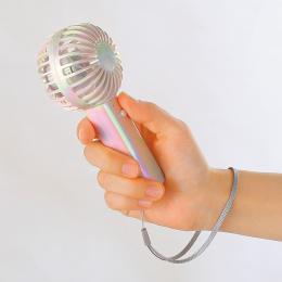 オーロラ充電式ハンディファン(ストラップ付き)の商品画像