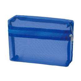 プラシャープ・取っ手付きメッシュボックスポーチ(ブルー)の商品画像