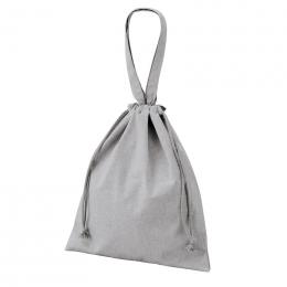 スフィア・リサイクルコットンフラット2WAY巾着バッグ(グレー)の商品画像
