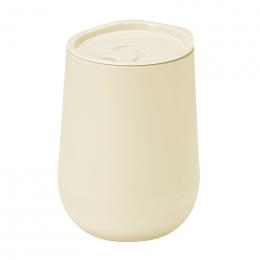 蓋付き二重構造ラウンドタンブラー(ベージュ)の商品画像