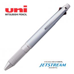 [名入れ対応] uni 4色+シャープペン ジェットストリーム 0.5 アイスシルバー ※別途見積の商品画像