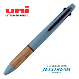 [名入れ対応] uni 4色+シャープペン ジェットストリーム 0.5 スチールブルー ※別途見積の商品画像