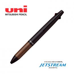 [名入れ対応] uni 4色+シャープペン ジェットストリーム ピュアモルト 0.7 ブラック ※別途見積の商品画像