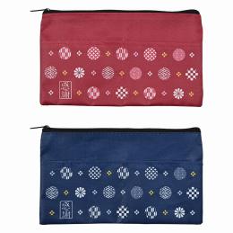 「感謝」丸小紋ポケット付きポーチの商品画像