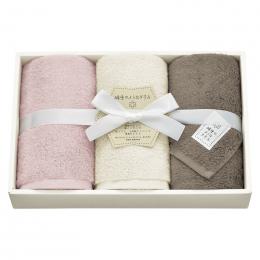 綿雪のようなタオル ベルベットギフト フェイスタオル3P ピンクの商品画像