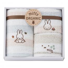 ミッフィー オーガニック フェイスタオル&ウォッシュタオル2Pの商品画像