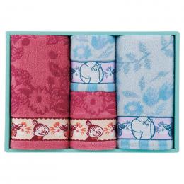 ムーミン ピックオンニ フェイスタオル2P&タオルハンカチ2Pの商品画像