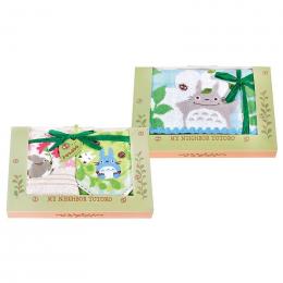 となりのトトロ 森のひなたぼっこ フェイスタオル&ウォッシュタオル2Pの商品画像