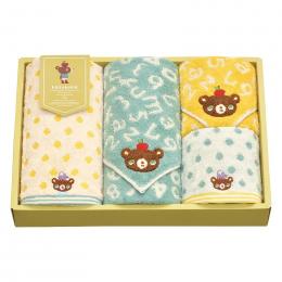 かずくま ファンファン フェイスタオル2P&ウォッシュタオル2Pの商品画像