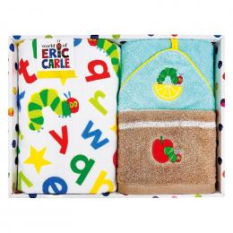 はらぺこあおむし ヤムヤムヤム フェイスタオル2P&ループ付ウォッシュタオルの商品画像