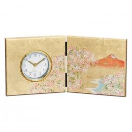 加賀箔 屏風時計 華富士の商品画像
