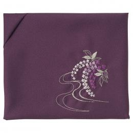 洛北 刺繍入り二巾風呂敷 紫の商品画像