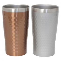リュクス ペアメタルサーモタンブラー340ml ブロンズ&シルバーの商品画像