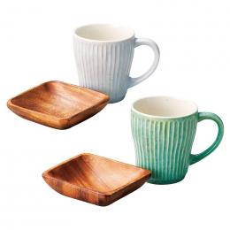 リップル ペアマグ&トレーの商品画像