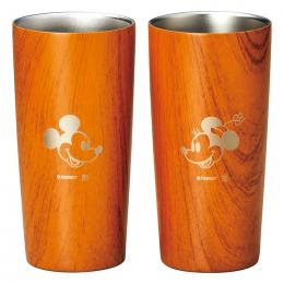 ディズニー 木目調ステンレス真空タンブラーペアセット 440mlの商品画像
