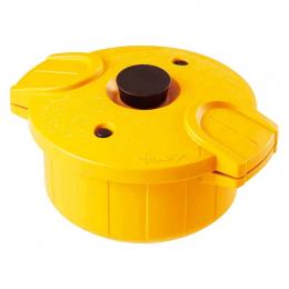 電子レンジ圧力鍋 極み味 イエローの商品画像