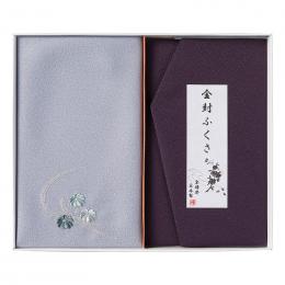 洛北 刺繍入り金封包み&金封ふくさ 紫の商品画像
