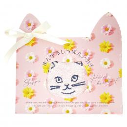 まんまるしっぽハンカチ ピンクキャットの商品画像