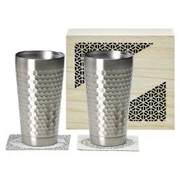 TUCHIME 2層タンブラー350mlペア(木箱入)の商品画像