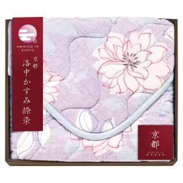 京都 洛中かすみ捺染 敷パッド パープルの商品画像