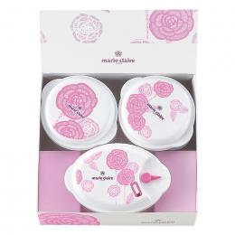 マリ・クレール ローズブルーミング 電子レンジ容器3点セットの商品画像