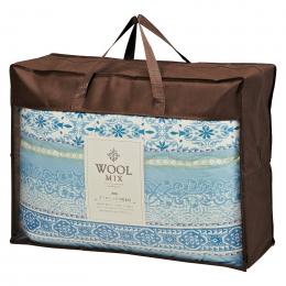 ウールミックス ウール混肌ふとん(羊毛10%) ブルーの商品画像