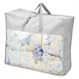 花浪漫 羽根ふとんバッグ入り(ダウン5%) ブルーの商品画像